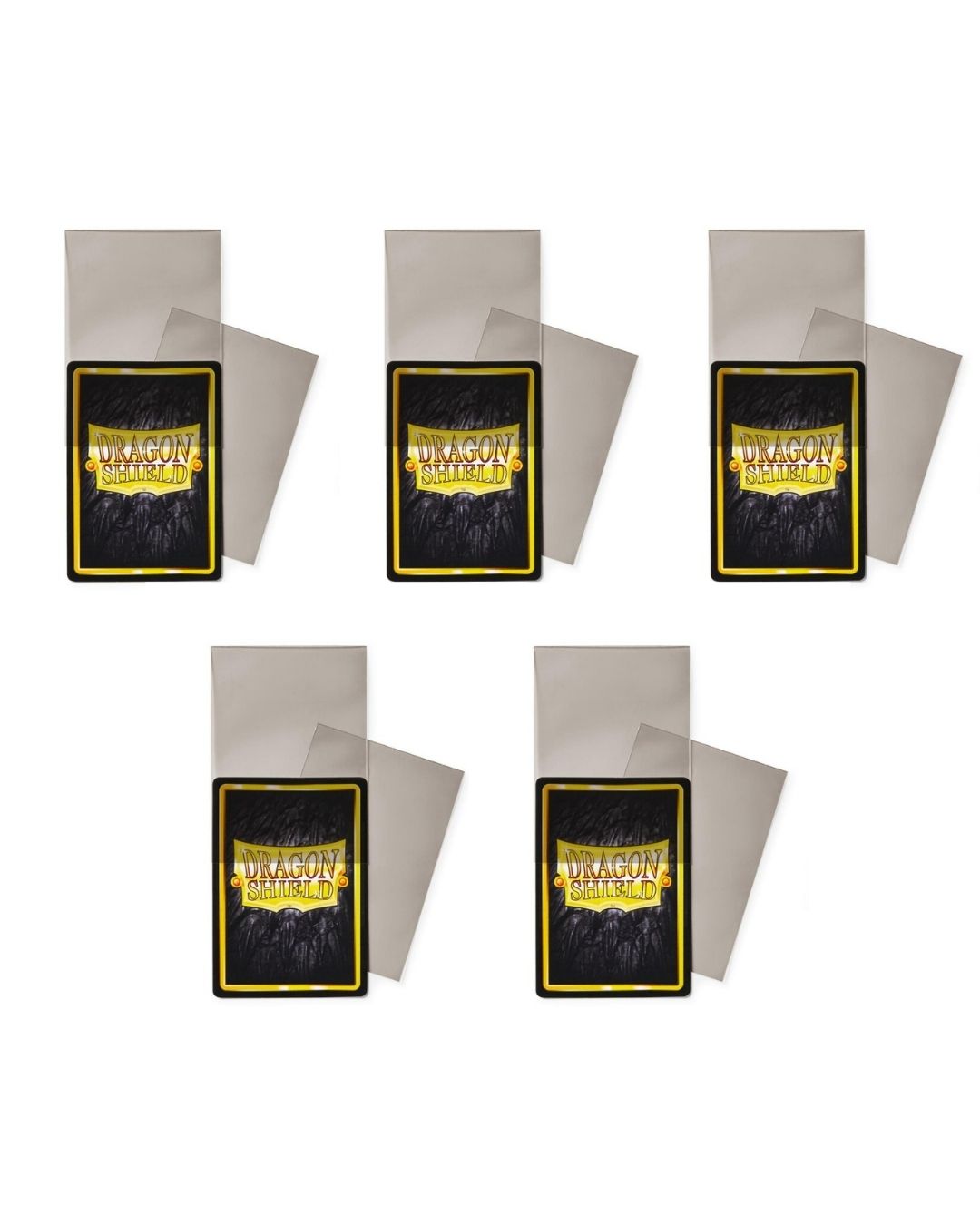 Set 5x Dragon Shield Perfect Fit Smoke – 500 Buste Protettive Interne Oscurate (63x88 mm)