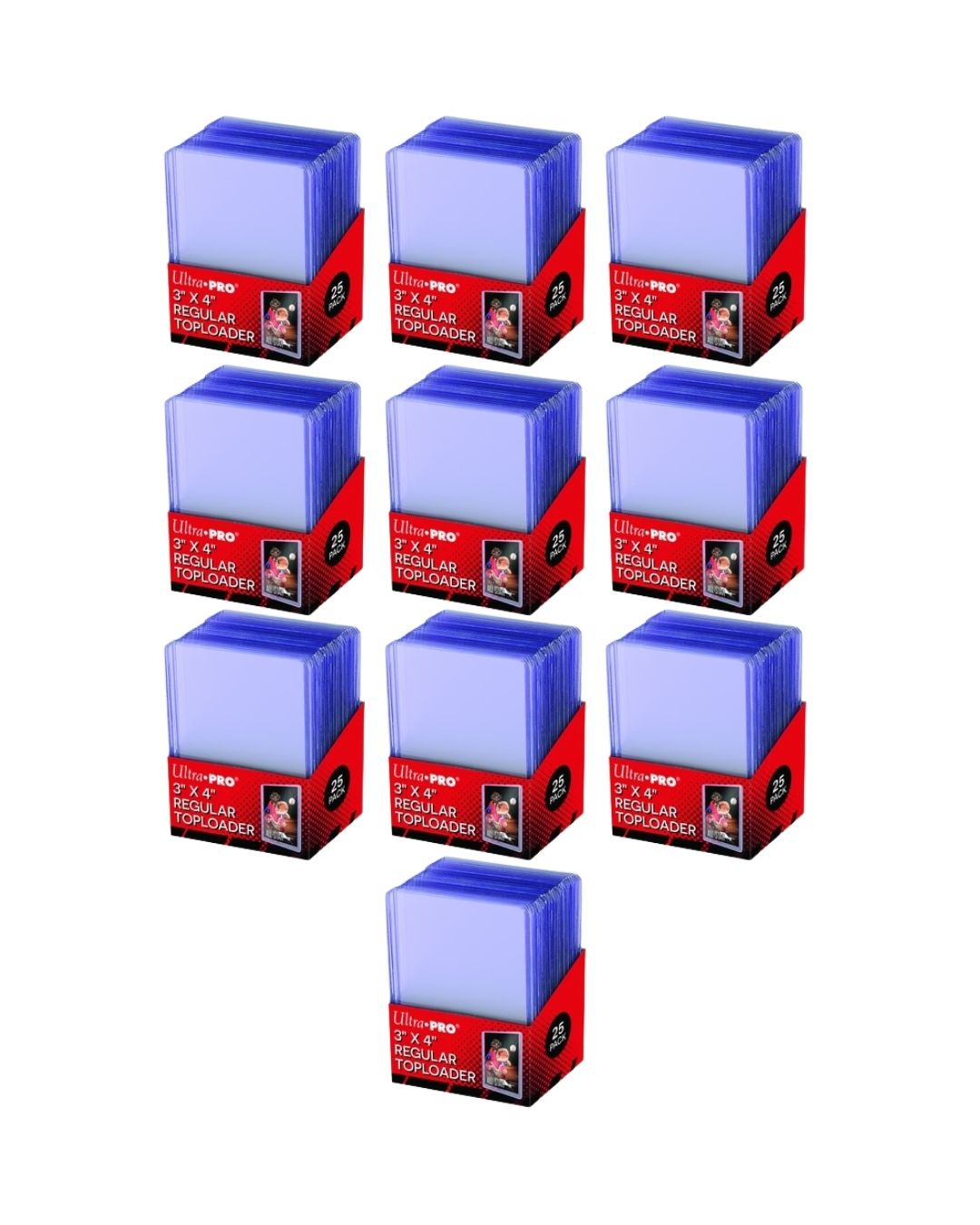 Toploader 3"x4" (250pz) - Scorta MAXI Protezione Rigida Collezionismo