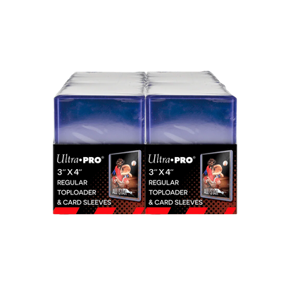 Mega Pack Ultra PRO: 200 Toploader Regular + 200 Penny Sleeves - Protezione Carte Standard