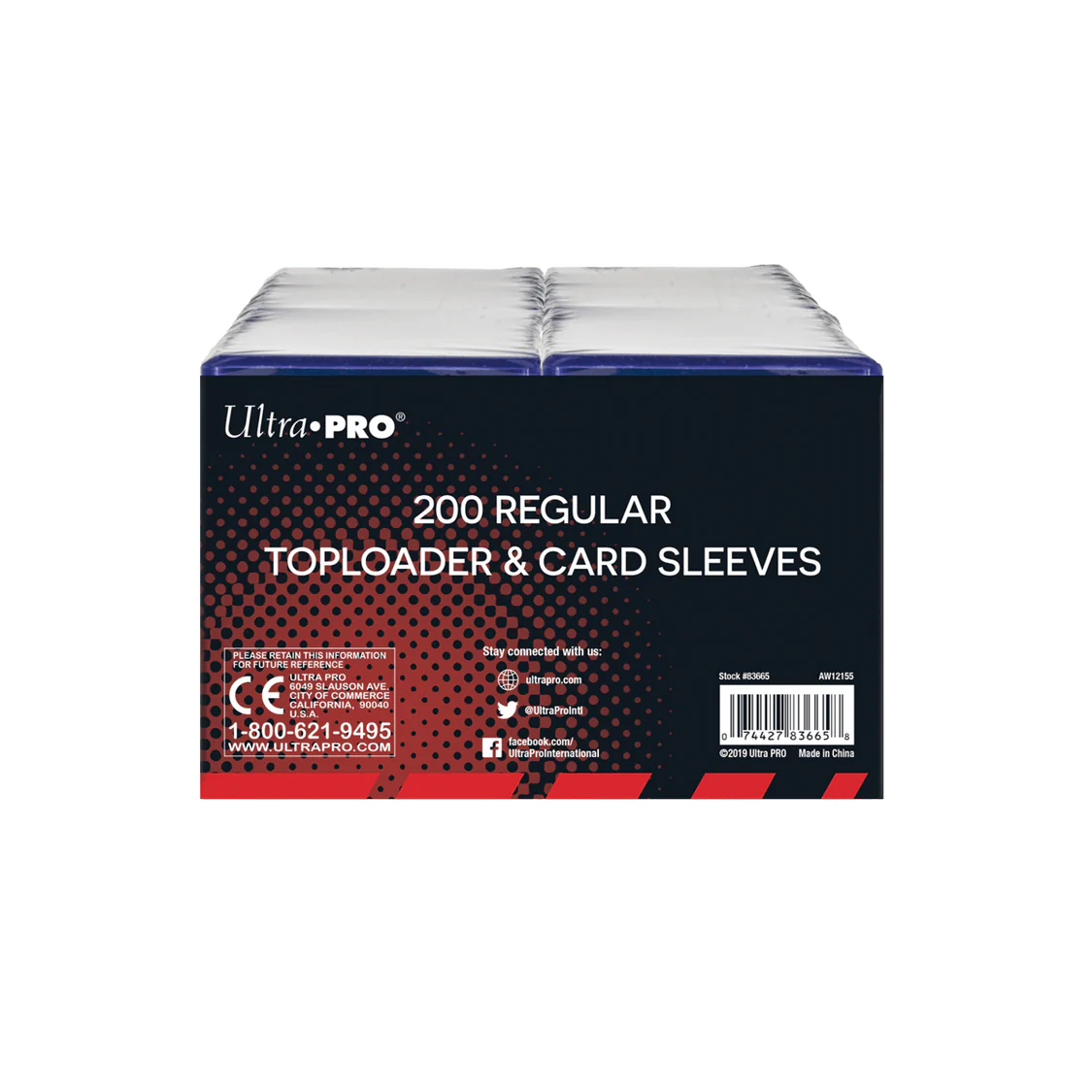 Mega Pack Ultra PRO: 200 Toploader Regular + 200 Penny Sleeves - Protezione Carte Standard