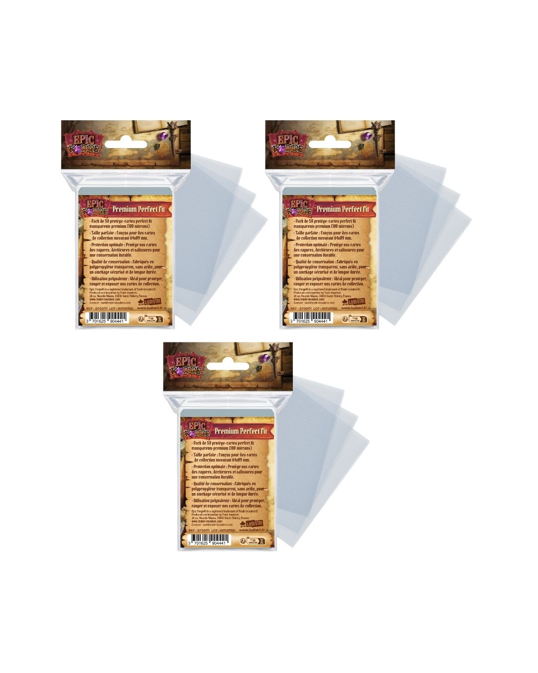 Epic Forge Perfect Fit (300pz) - Bundle Inner Sleeves Precisione