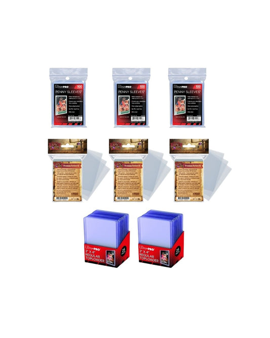 Pro Player Kit (3+3+2): 300 Inner + 300 Penny + 50 Toploader