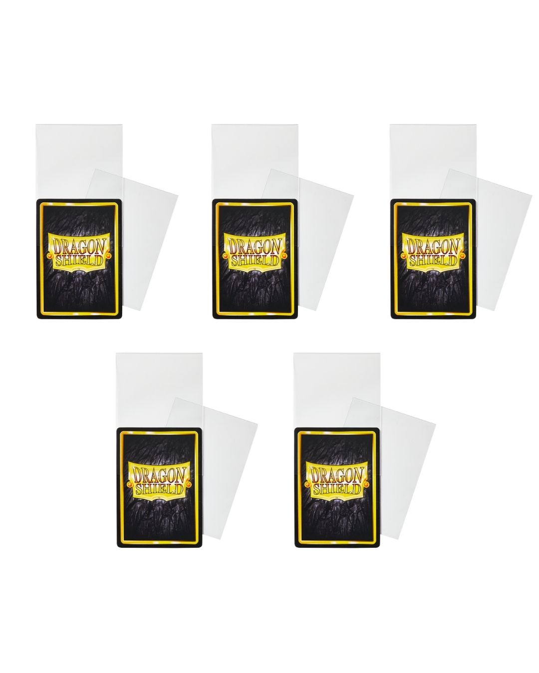 Set 5x Dragon Shield Perfect Fit Clear – 500 Buste Protettive Interne (63x88 mm)