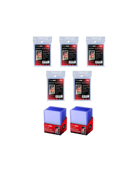 Lotto Veloce: 500 Penny Sleeves + 50 Toploader (5+2)