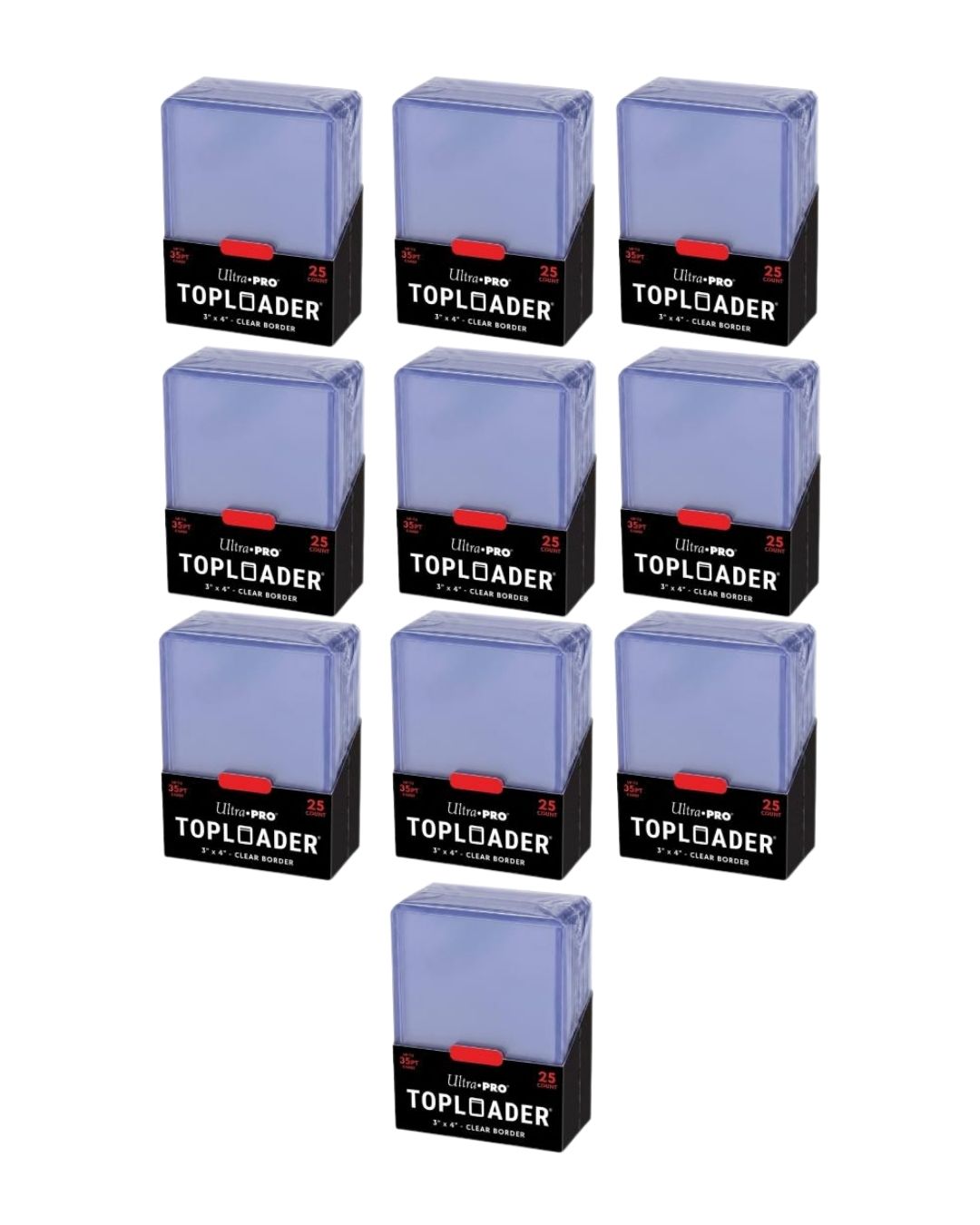 Toploader 3"x4" (250pz) - Scorta MAXI Protezione Rigida Collezionismo