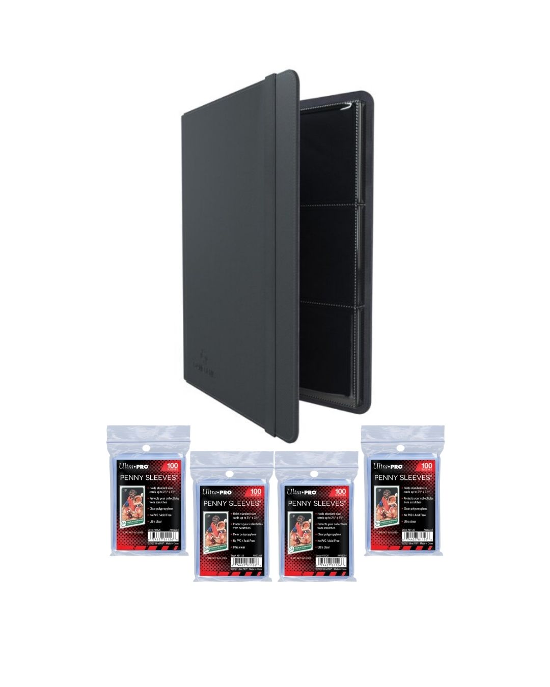 Kit Completo Collezione TCG - Album Gamegenic 18-Pocket + 400 Penny Sleeves Ultra Pro